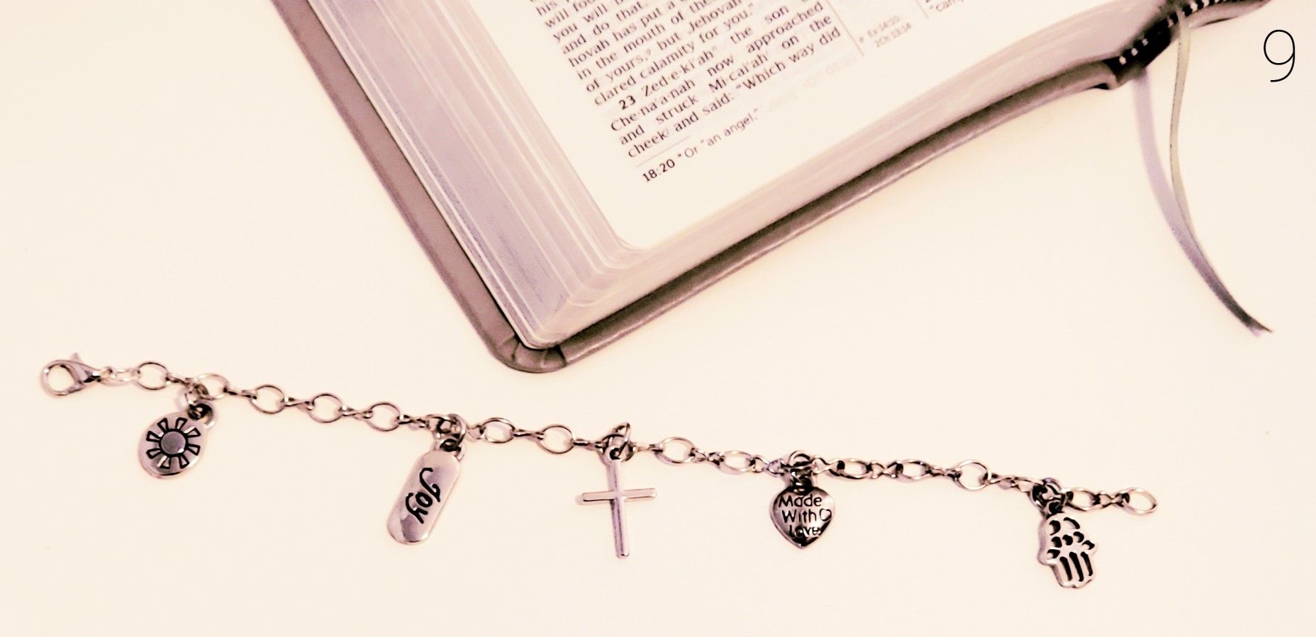 Handmade Charm Bracelet with Joy