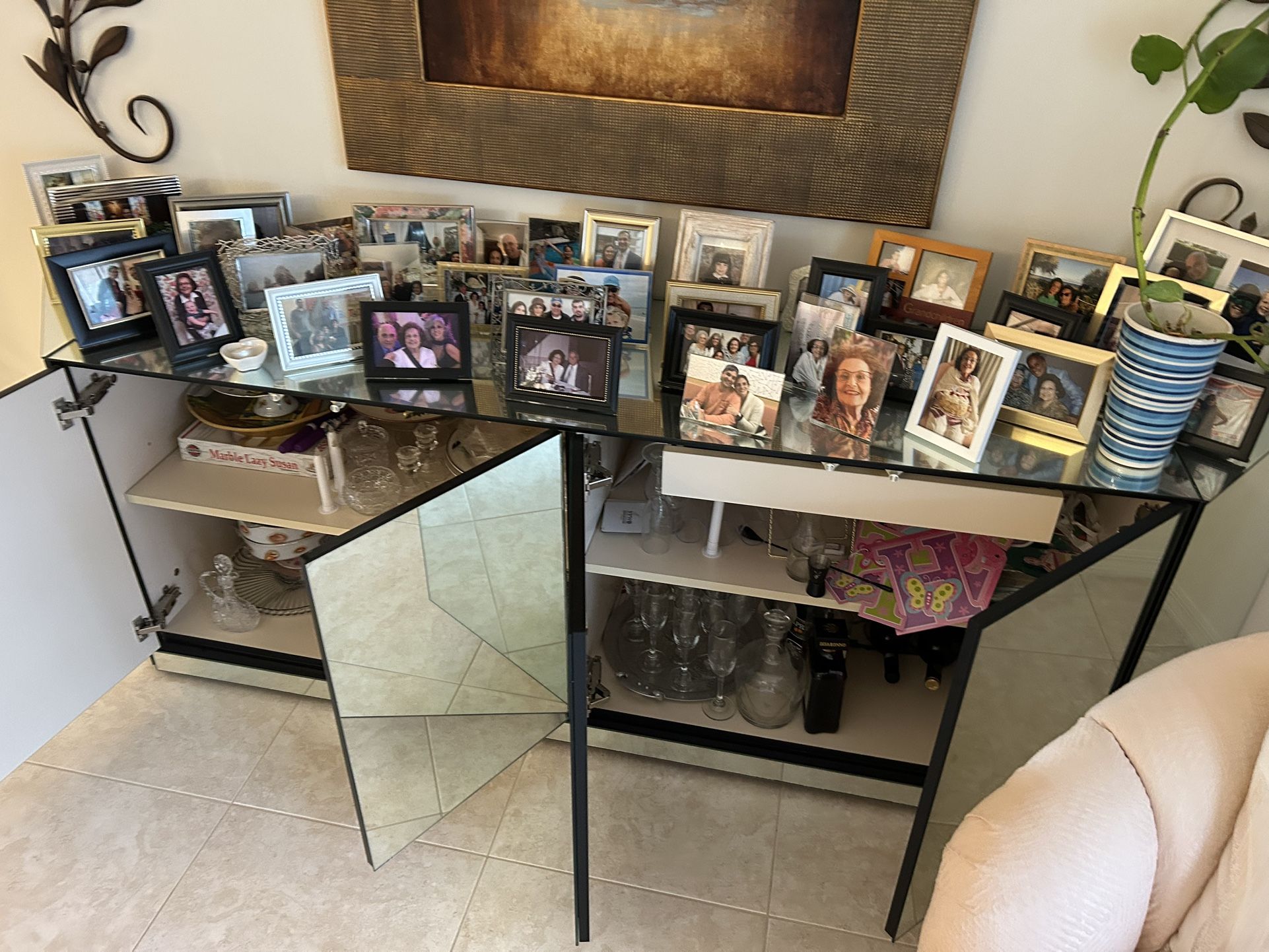 Mirrored Credenza