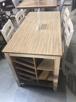 White wash 5 Piece Dining Table Set Sale