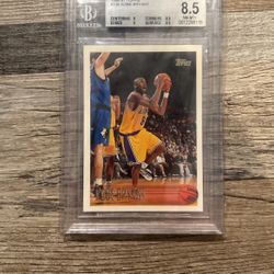 Kobe Bryant rookie card Beckett 8.5 
