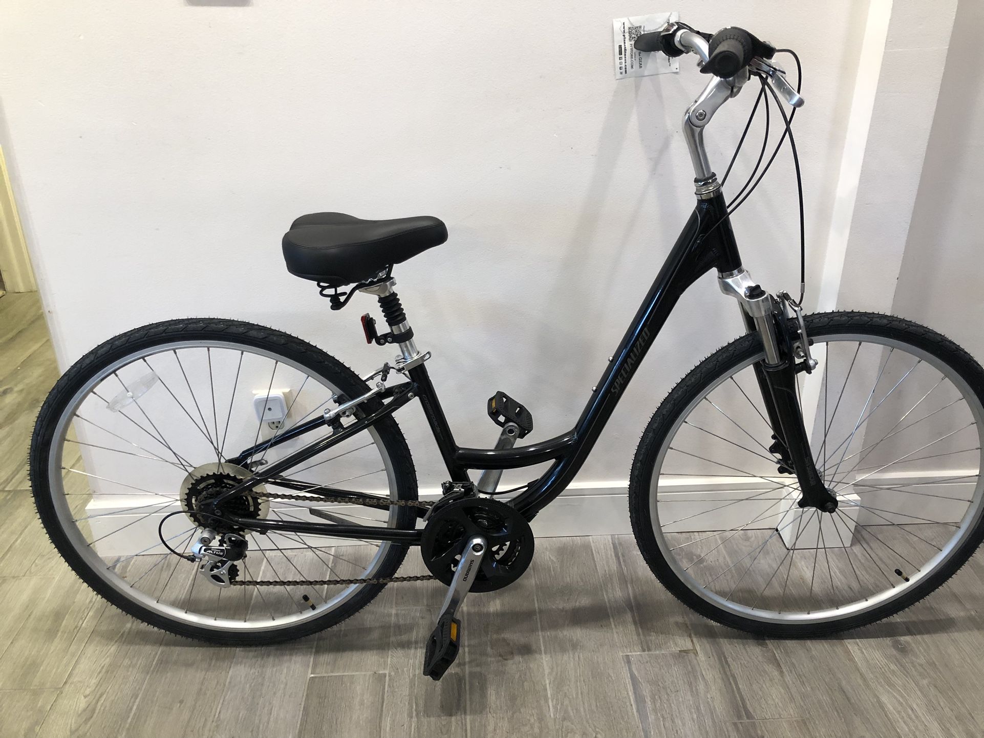 Women’s Specialized Step Thru Hybrid Trails Leisure Tuned Ready/Ride