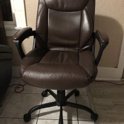 Brown Leather Office Chair