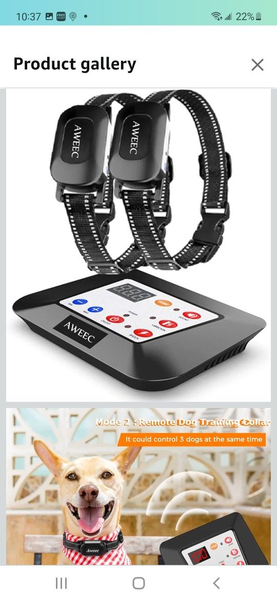 Wireless Dog Fence System, 2025 Electric Fence for Dog & Training Collar with Remote