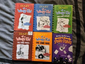 Set of 6 Wimpy Kid books