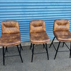 Brand New Barstool Chairs Matching Set Of 3 