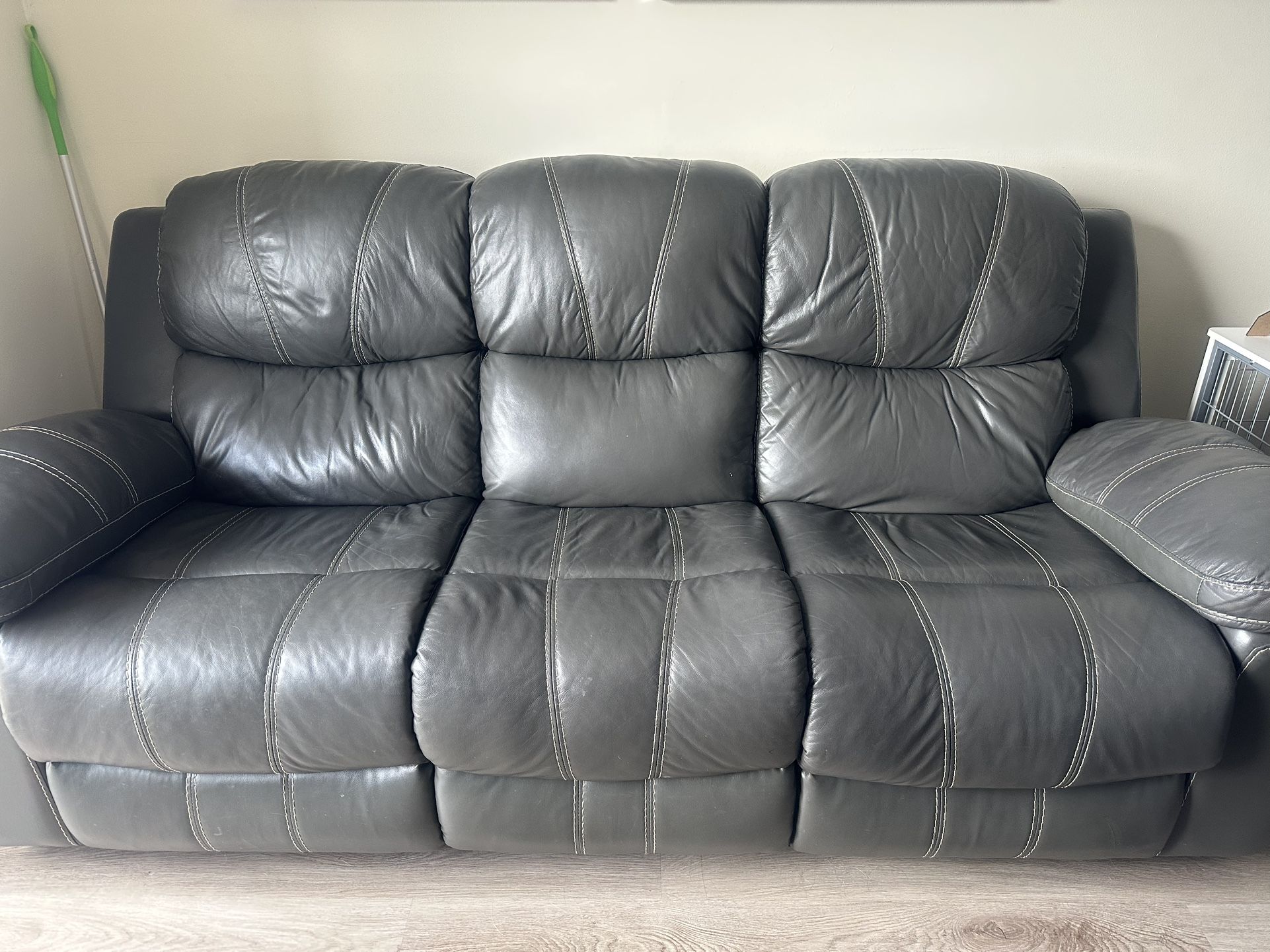 Leather Sofa Set
