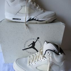 AIR JORDAN  5 RETRO SE SAIL SZ: 10 Men's SNEAKERS IVORY FN7405-100 (#323) IN ORIGINAL BOX.. PLEASE SEE ALL THE PICTURES.