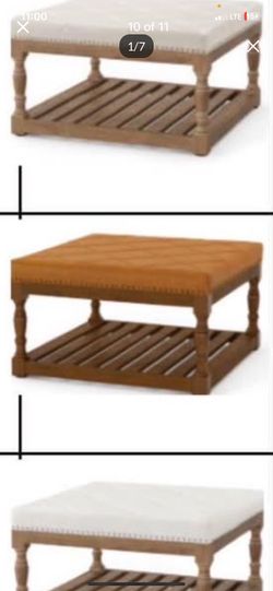 Large Square Ottoman Coffee Table,