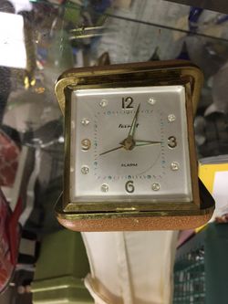 Vintage travel alarm clock