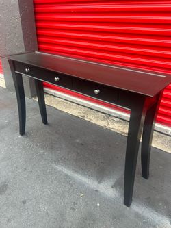 Gorgeous, solid wood, narrow Holloway console