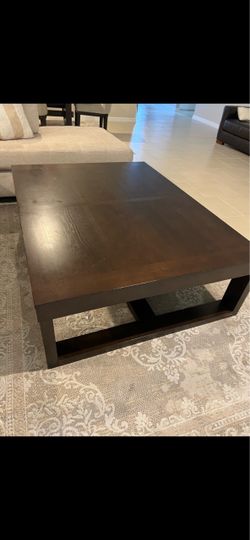Large Dark Wood Coffee Table.