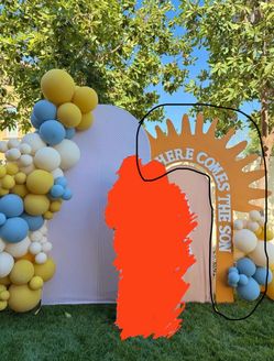 Here Comes the Son Backdrop Sign