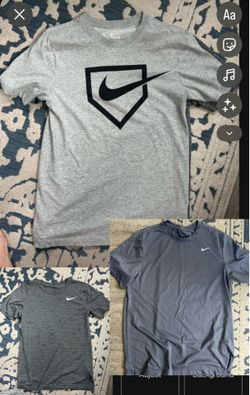3 New Nike grey drifit Tshirt - Size S/L