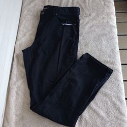 Michael Kors Men's Pants Tailored Fit 5 Pocket Black 36x32 Chino