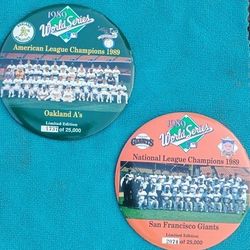 MLB 1989 World Series Limited Edition Commemorative Pin (SF Giants + Oakland A's)