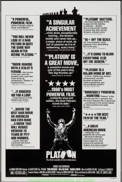 Original Platoon Movie Poster