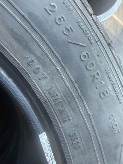 265/60/18 Goodyear (4 Tires) $100.00/ All 4