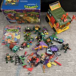 Vintage action figures ninja turtles