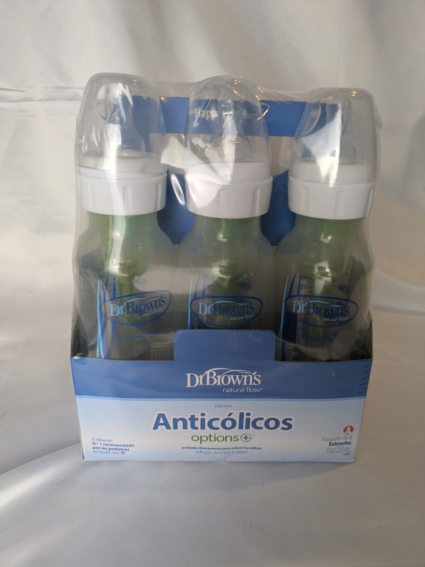 Baby Bottles 6 Pack, Dr. Brown Anti-colic