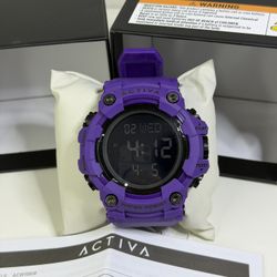 Activa Kadron X Invicta Digital Men's Watch - ACW1968-012 - 53mm, Purple NEW