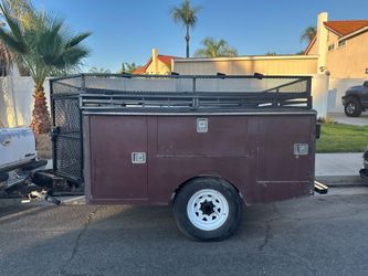 Custom Enclosed Service Trailer w/ Locking Tool Boxes & Landscape Roof Rack