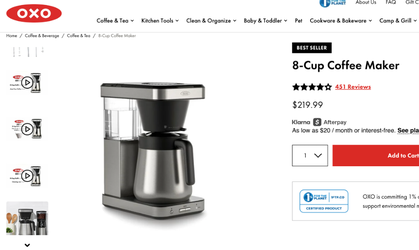 New OXO 8-Cup Coffee Maker (box never opened)