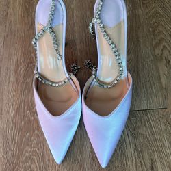 Crystal Pink Heels   Size 7