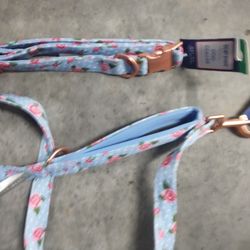 Dog Collar And Leash Brand New With Tags Large