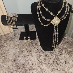 Gold Jewelry Set Handmade