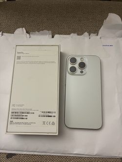 Apple iPhone 15 Pro 256GB White Titanium – Unlocked – No SIM Restrictions – Original Box