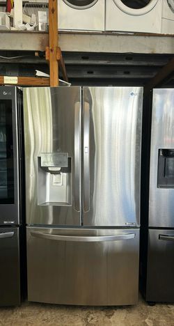 LG 3-Door Refrigerator (French Door Fridge) Stainless Steel - French Door Ice Maker