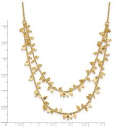 New Elegant Gold Leaf Necklace