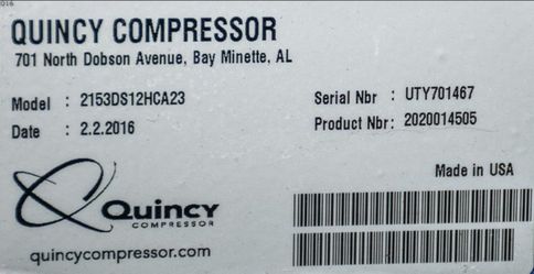 Quincy Compressor Qt 15