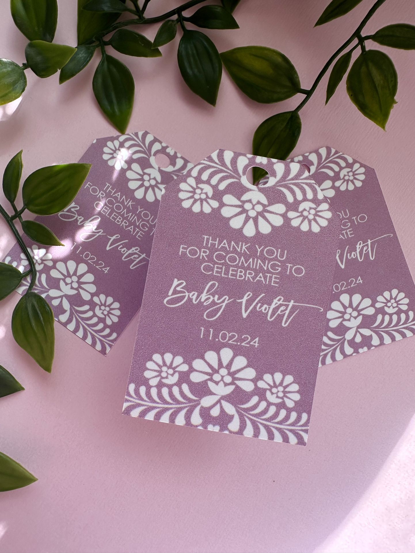Cielito Lindo / talavera Baby Shower Thank You Tags