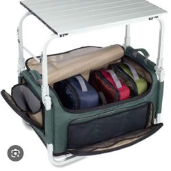 Camp Kitchen Aluminum Table And Cooler From Rei