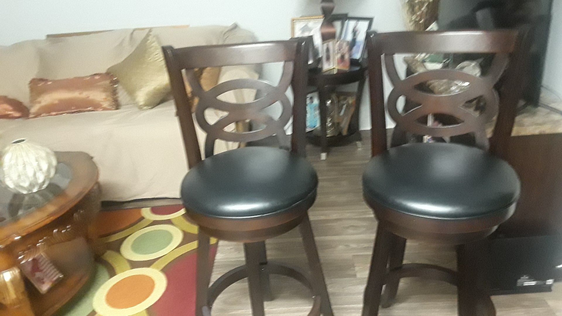 Two beautiful bar stools