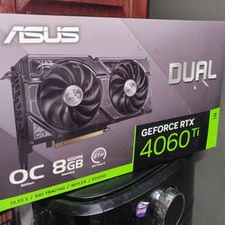 EXCELLENT CONDITION GAMING ASUS GEFORCE RTX  4060 TI WITH BOX AND CONTENTS