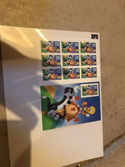 Vintage looney tunes stamps