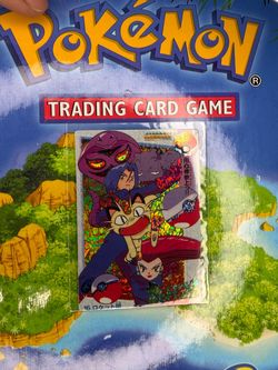 Pokemon Carddass Team Rocket Japanese Holographic Sticker Card