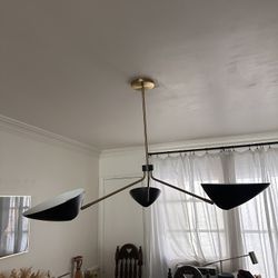 West Elm Curvilinear Mid-Century Chandelier 