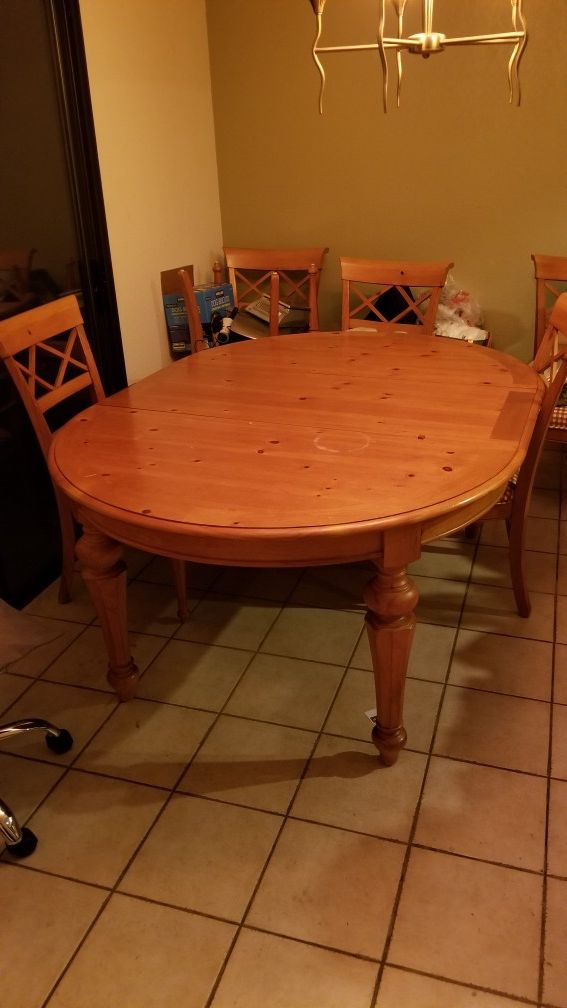 Wooden dining table $80