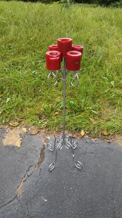 Elegant Candle Stand with 5 Candles / Slightly Used