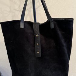 Eileen Fisher Suede Leather Large Tote Bag