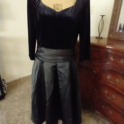 RETRO DRESS VELVET AND SILK