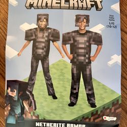 Minecraft Child Netherite Armor Costume
