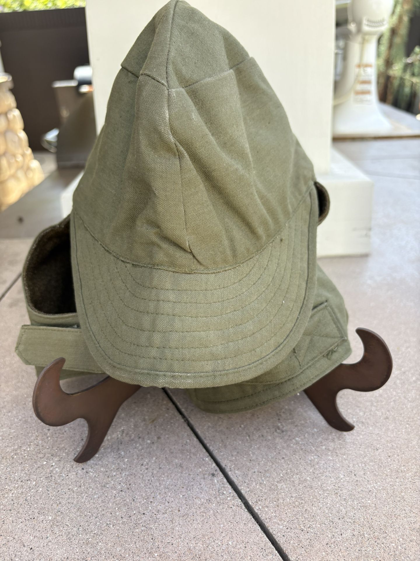 Vintage WW2 US Army Winter Head Cover Wool Lined
