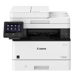 Canon - imageCLASS MF455dw Wireless Black-and-White All-In-One Laser Printer with Fax - White

