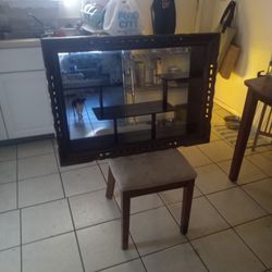 Old Shelf Mirror 