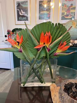 Bird of paradise faux floral