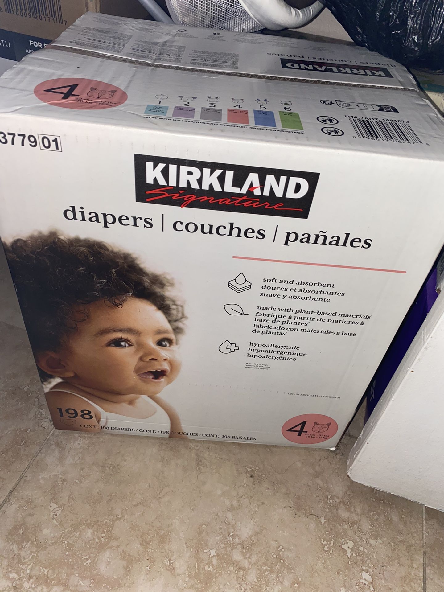 Kirkland Diapers / Cuties Diapers Both Size 4
